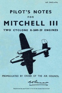 A.P. 2341C-P.N. - Pilot&#039;s Notes for Mitchell III