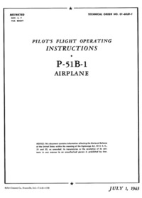 TO 01-60JD-1 Pilot&#039;s Flight Operating Instructions P-51B-1