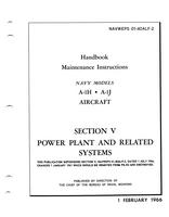 Navweps 01-40ALF-2 Handbook Maintenance Instructions A-1H - A-1J - Section V - Power Plant and related systems