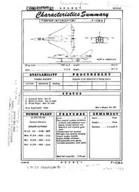 F-108A Rapier Characteristics Summary - 15 December 1958