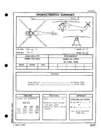 4255 HSS-1 Characteristics Summary - 1 April 1960