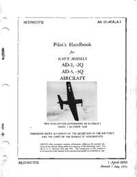 AN 01-40ALA-1 Pilot&#039;s Handbook for AD-2, 2Q, AD-3, 3Q Aircraft