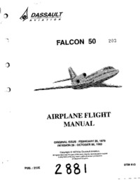 Falcon 50 Airplane Flight Manual