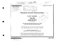 3175 TA-3B Skywarrior Standard Aircraft Characteristics - 1 July 1967
