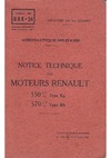 NBB-24 Notice Technique Moteur Renault 550cv Type Kg - 570cv Type Kh