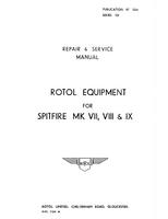Repair &amp; Service Manual - Rotol Equipment for Spitfire MKVII, VIII and IX