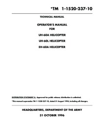 TM 1-1520-23-10 Operator&#039;s Manual for UH-60A,UH-60L,EH-60A Helicopter