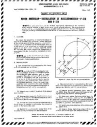 T.O. 01-60J-60 Installation of accelerometer - P-51D and P-51H