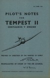 A.P. 2458B Pilot&#039;s Notes for Tempest II - Centaurus V Engine