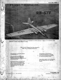T.O. 1B-57(R)F-1 Flight Manual RB-57F