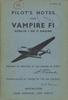 A.P. 4099A Pilot&#039;s notes for Vampire F1 - Goblin I or II Engine