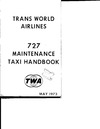 TWA 727 Maintenance Taxi Handbook
