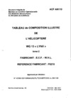 ACF AN110 Tableau de composition illustré de l&#039;hélicoptère WG13 Lynx - tome 2 