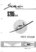 SIAI S.205 Parts Catalog