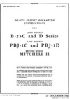 An 01-60GB-1 Pilot&#039;s Flight Operating Instructions for army B-25C and D series