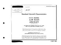 3161 A-3B Skywarrior CLE Standard Aircraft Characteristics - 1 July 1967