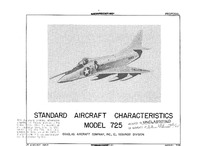 Douglas Model 725 Standard Aircraft Characteristics - 15 August 1957