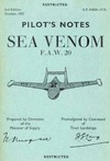 A.P. 4360A Pilot&#039;s Notes Sea Venom F.A.W.20
