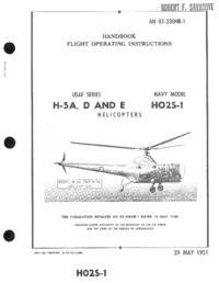 4253 AN 01-230HB-1 Handbook Flight Operating Instructions USAF Series H-5A
