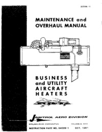 Maintenance and Overhaul Manual - Business and Utility Aircraft Heaters