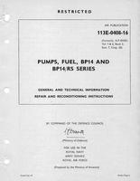 A.P. 113E-0408-16 Pumps, Fuel, BP14 and BP14.RS series - General and technical information - Repair and reconditioning instructions
