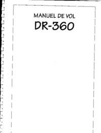 1938 Manuel de vol Dr.360 Chevalier
