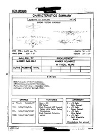 PB-1W Flying Fortress Characteristics Summary - 1 June 1949