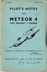 A.P. 2210D Pilot&#039;s Notes for Meteor 4 - 2nd Edition