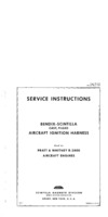 Service instructions - Bendix Scintilla Aircraft Ignition Harness - Pratt &amp; Whitney R-2800 Aircraft Engines