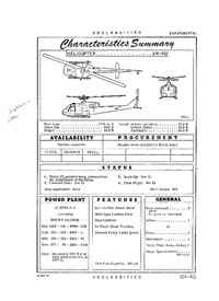 2668 XH-40 Characteristics Summary - 23 May 1957 (Yip)