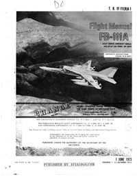 T.O. 1F-111(B)A-1 Flight Manual FB-111A