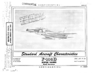 F-100D Super Sabre Standard Aircraft Characteristics - 1 July 1957