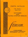 4285 Parts Catalog for Stinson models 1946-47-48 Voyager and Flying Station Wagon