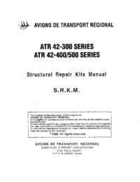 ATR 42-300, -400, -500 Structural Repair Kits Manual