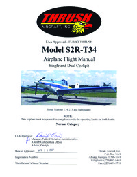 Turbo Thrush Model S2R-T34 Airplane Flight Manual