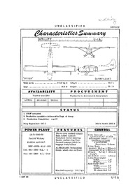 U-1A Otter Characteristics Summary - 1 September 1960
